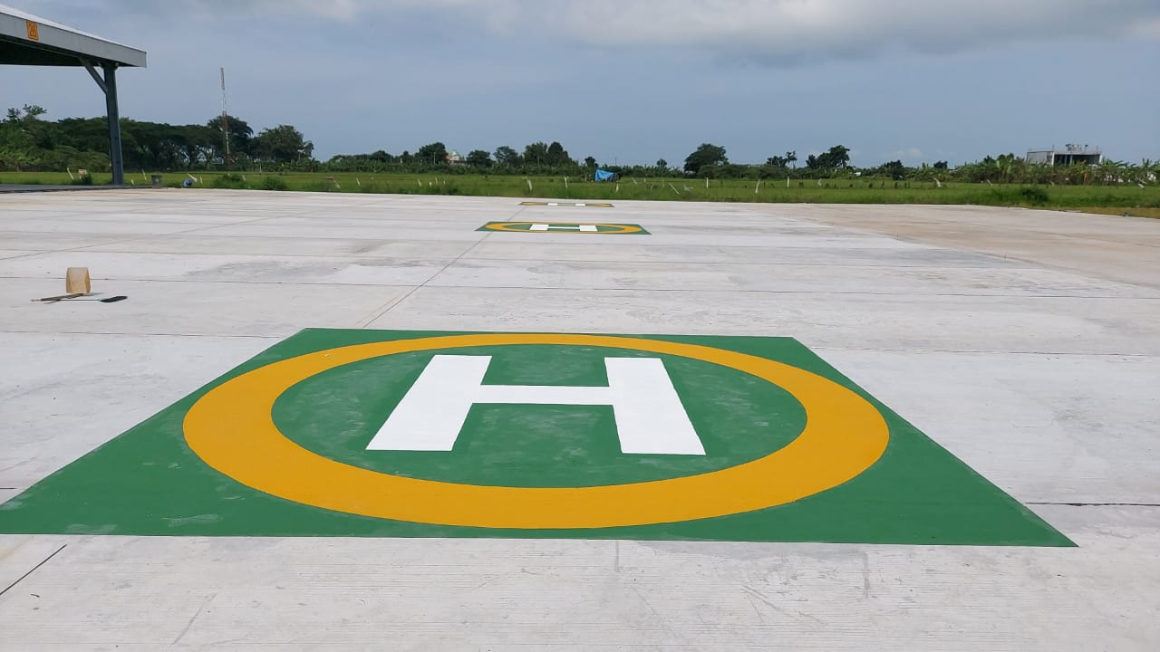 Pembangunan Shelter Helicopter